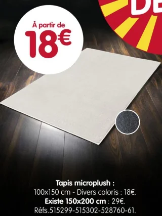 Tapis microplush