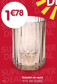 Gobelet en verre