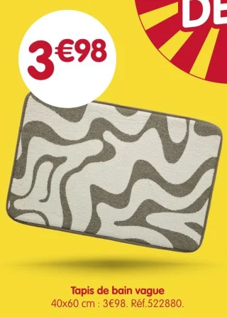 Tapis de bain vague