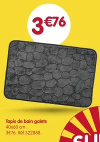 Tapis de bain galets