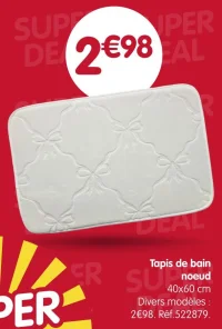Tapis de bain noeud
