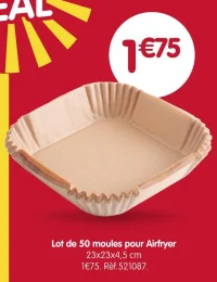 Lot de 50 moules pour Airfryer