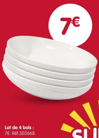 Lot de 4 bols