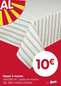 Nappe à rayures