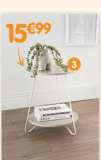 Table d'appoint 2 niveaux