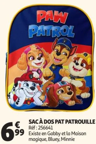 SAC À DOS PAT PATROUILLE