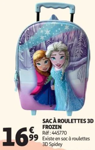 SAC À ROULETTES 3D FROZEN