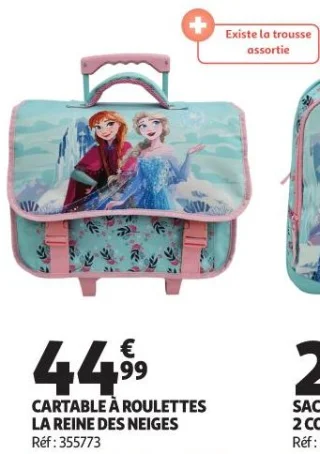 CARTABLE À ROULETTES LA REINE DES NEIGES