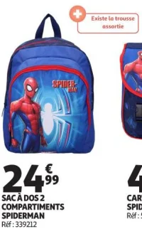 SAC À DOS 2 COMPARTIMENTS SPIDERMAN
