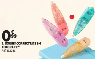 Souris correctrice 6M Color Life