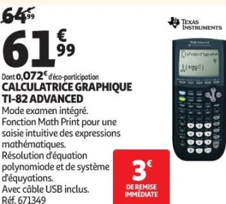 CALCULATRICE GRAPHIQUE TI-82 ADVANCED