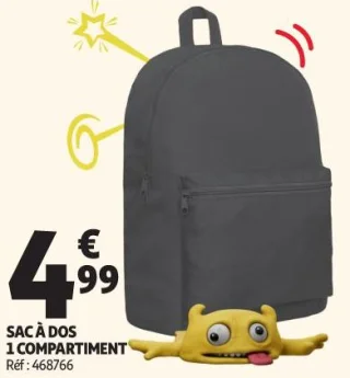 SAC À DOS 1 COMPARTIMENT