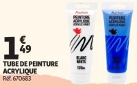 TUBE DE PEINTURE ACRYLIQUE Auchan