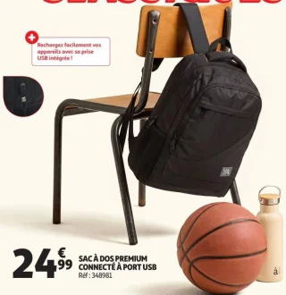 YA SAC À DOS PREMIUM CONNECTÉ À PORT USB